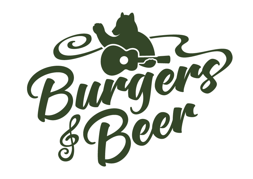 Burgers and beer grön